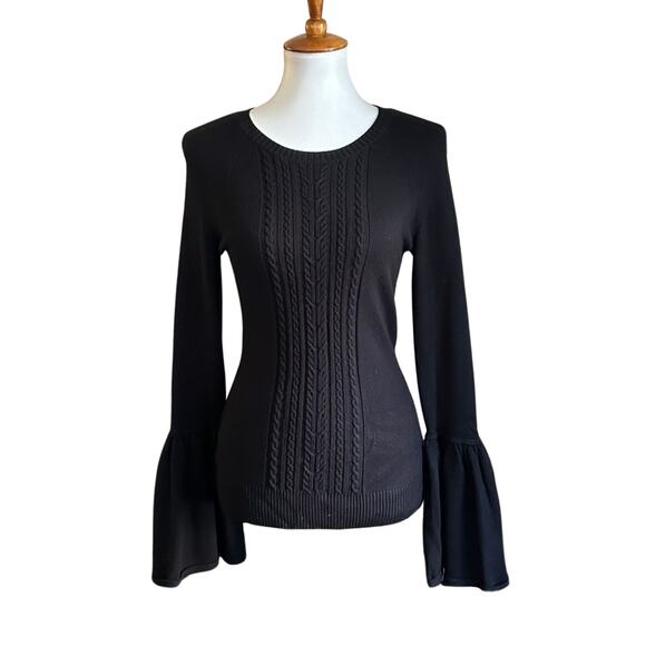 📸 SALEBCBG Max Azria Black Knit Top, Small - Picture 1 of 4